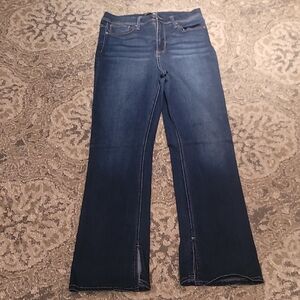 Fashion Nova Dark Blue Flare Jeans